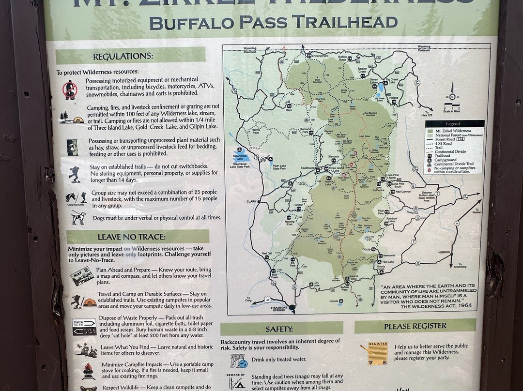 Mount Zirkel Wilderness Area-斯廷博特斯普林斯必去景点