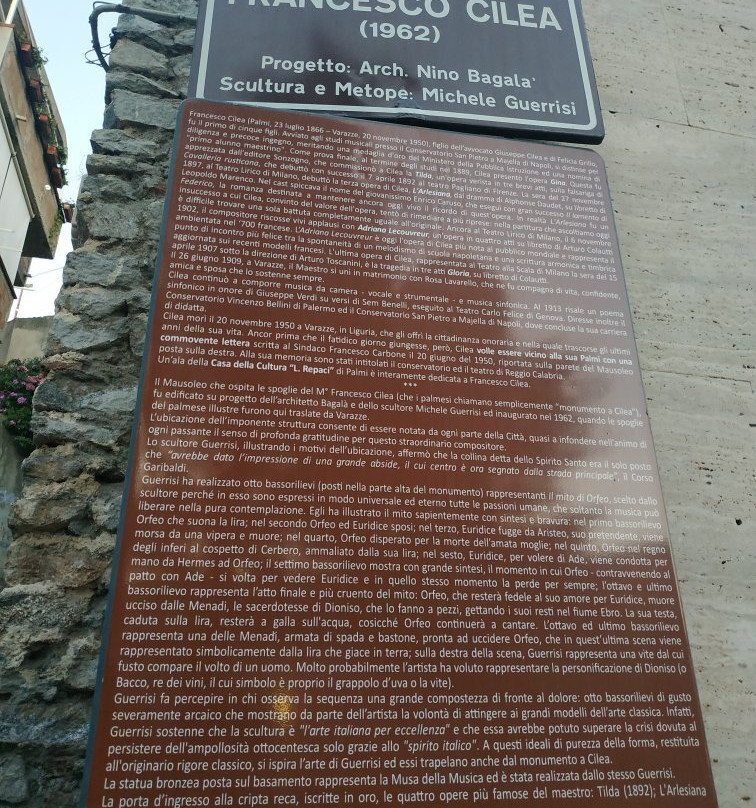 Mausoleo Di Francesco Cilea-Palmi必去景点