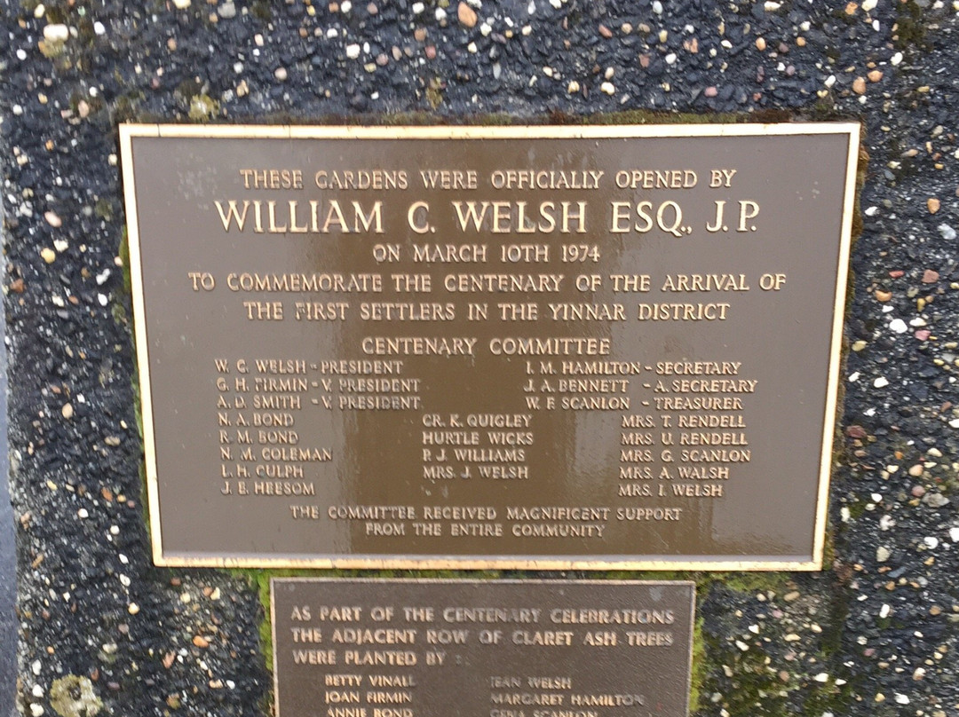 Centenary Garden-Yinnar必去景点