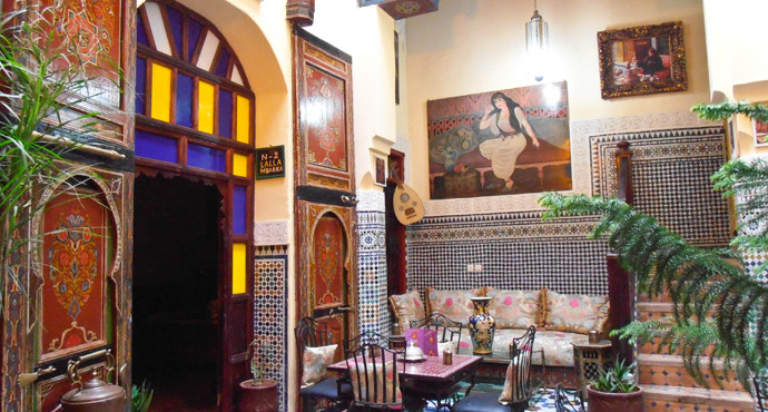 Sidi Harazem酒店住宿-Riad La Source Bleue