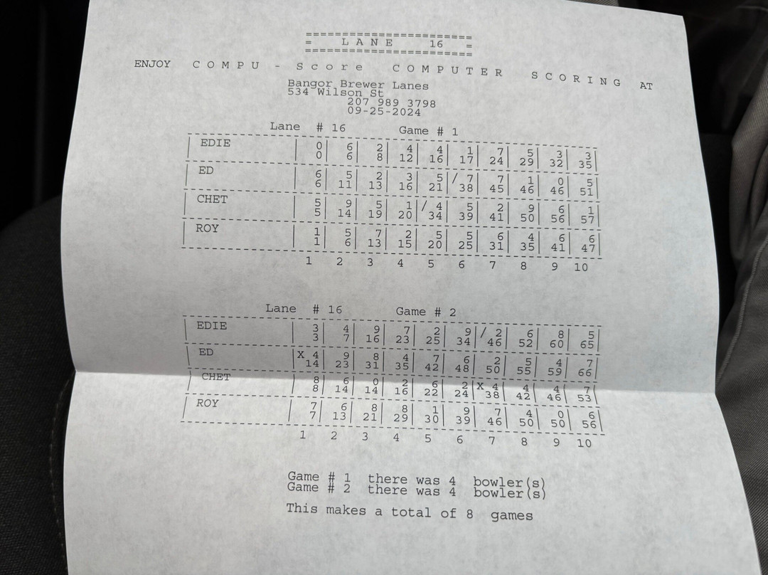 Bangor Brewer Bowling Lanes-Brewer必去景点