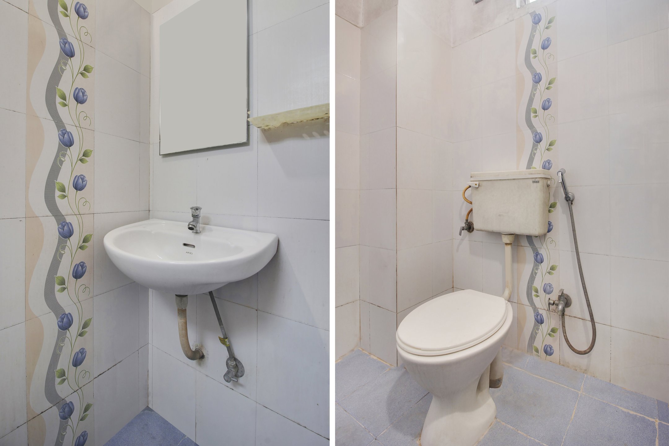 Hotel O Anuguna Tulasi Grand Near JNTU University Hyderabad-浴室