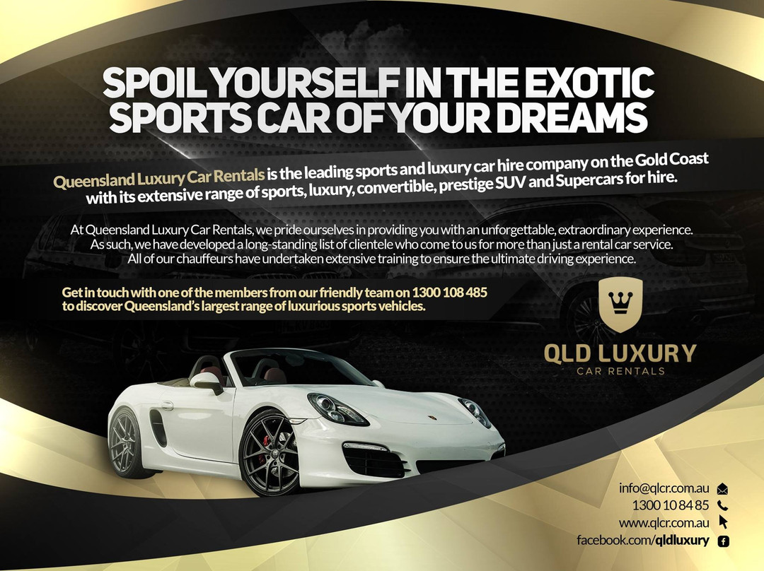 Queensland Luxury Car Rentals-冲浪者天堂必去景点