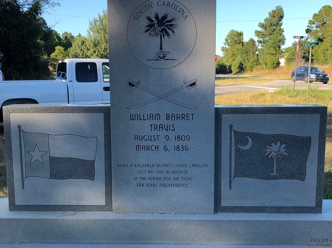 William Barret Travis Memorial-Saluda必去景点