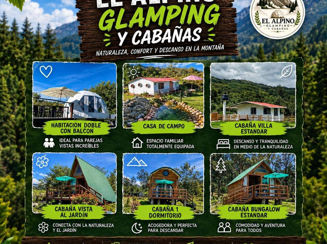 Glamping, Cabaña & Camping El Alpino