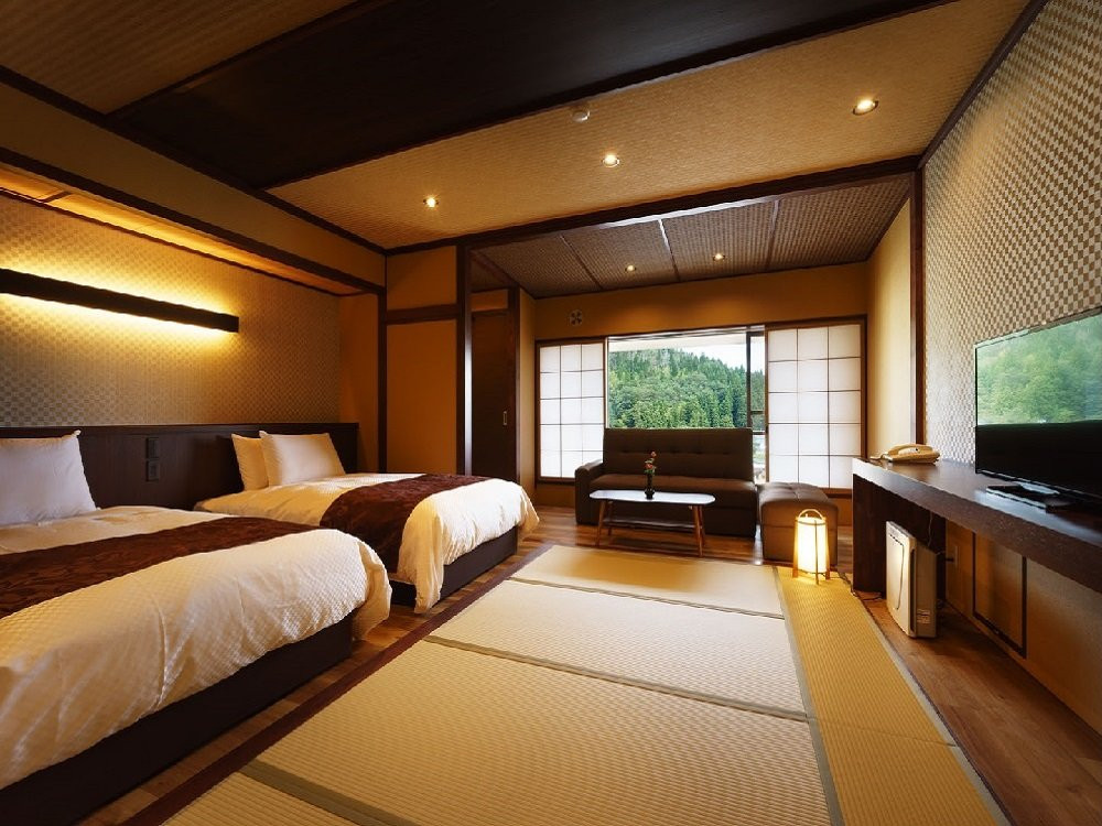 新发田市酒店住宿-Tsukioka Onsen Hotel Hisagosou