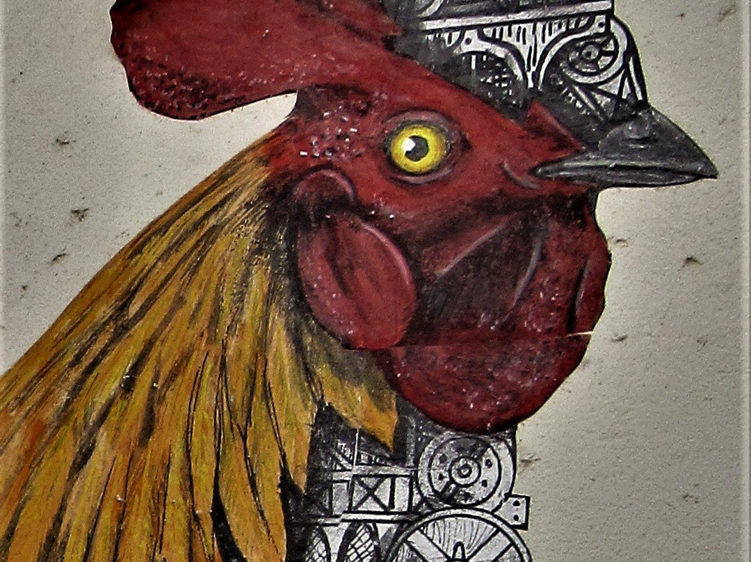 Fresque "le Coq"-蒙特勒伊必去景点