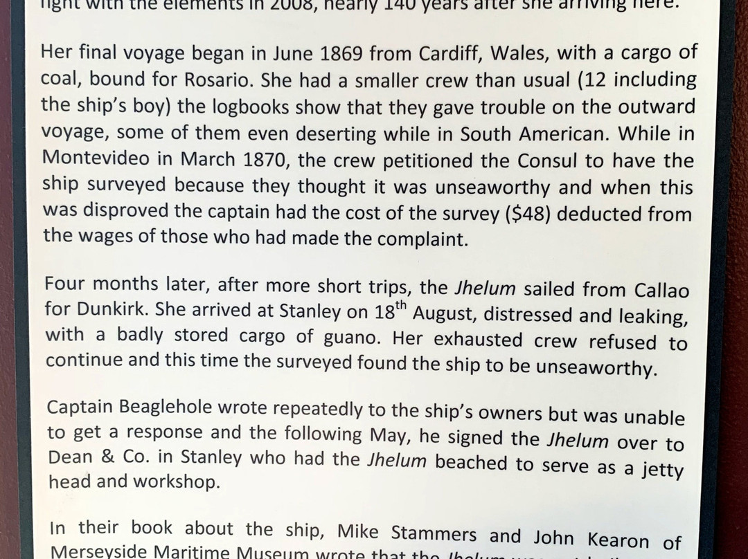 Jhelum Shipwreck-Stanley必去景点