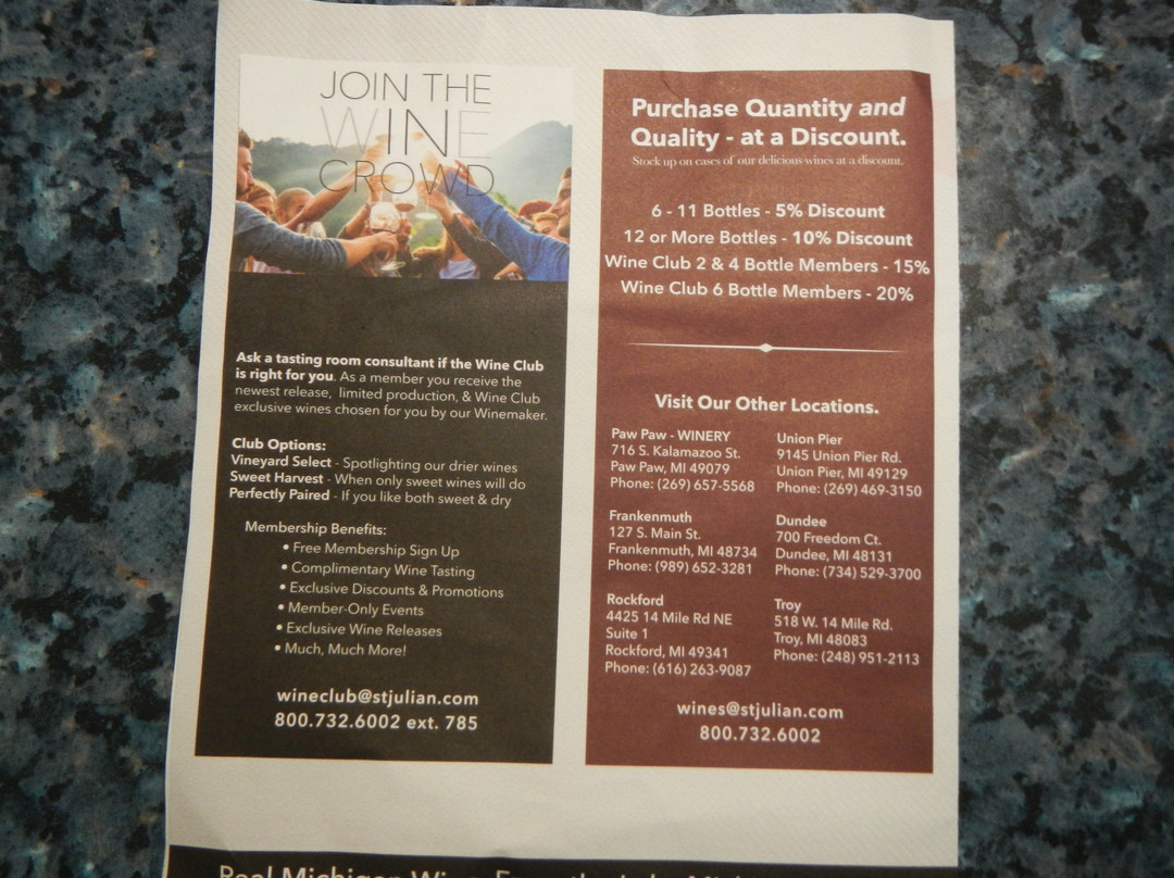 St. Julian Winery-弗兰肯默斯必去景点