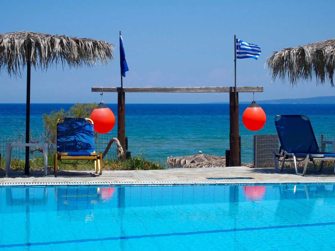 Ano Vasilikos餐馆和美食-Caretta Pool Bar