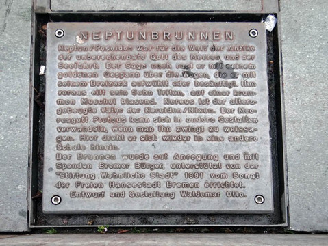 Neptunbrunnen-不莱梅必去景点