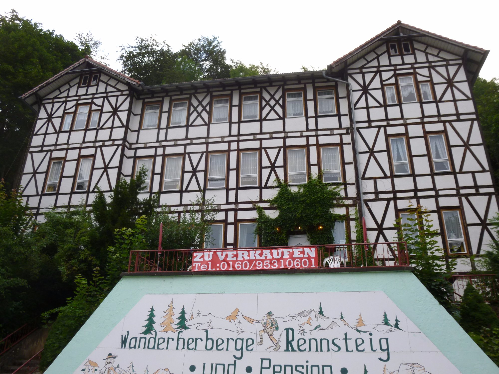 Wanderherberge Rennsteig-浴室