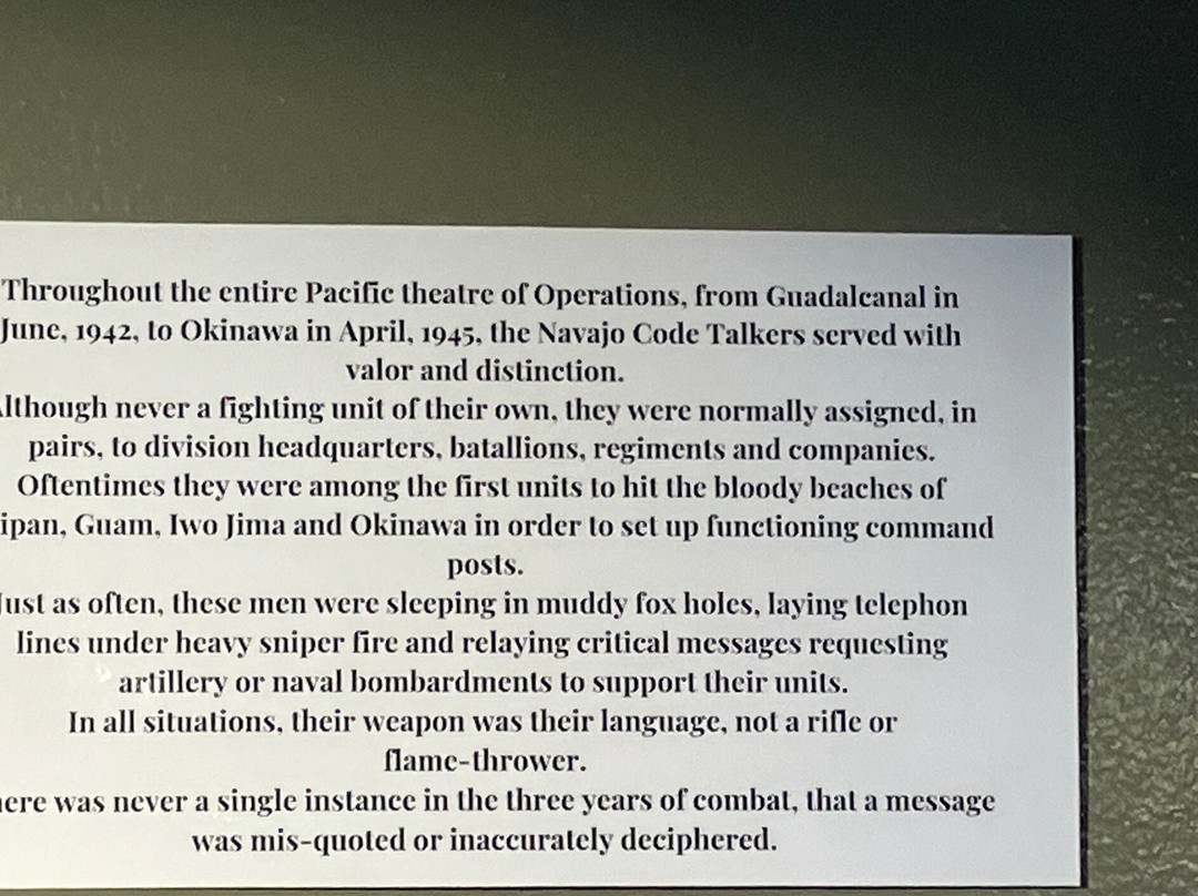 Navajo Code Talker Museum-盖洛普必去景点