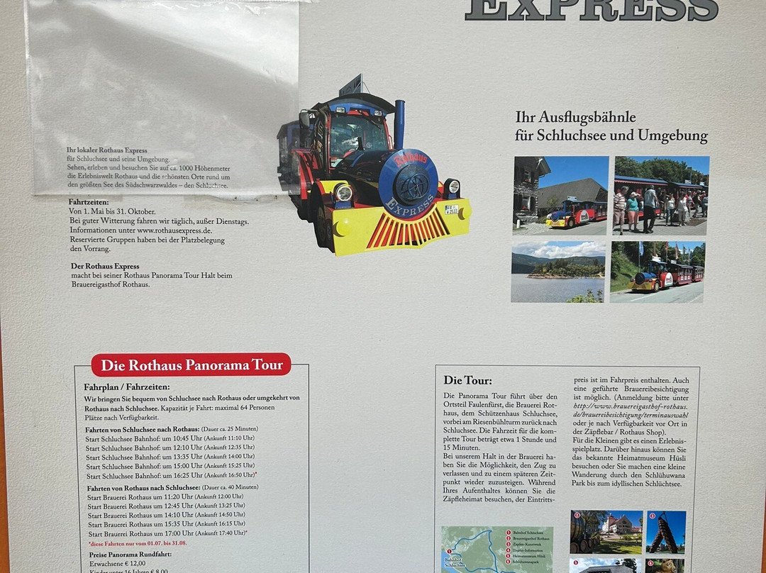 Rothaus Express Henke-施卢赫湖必去景点