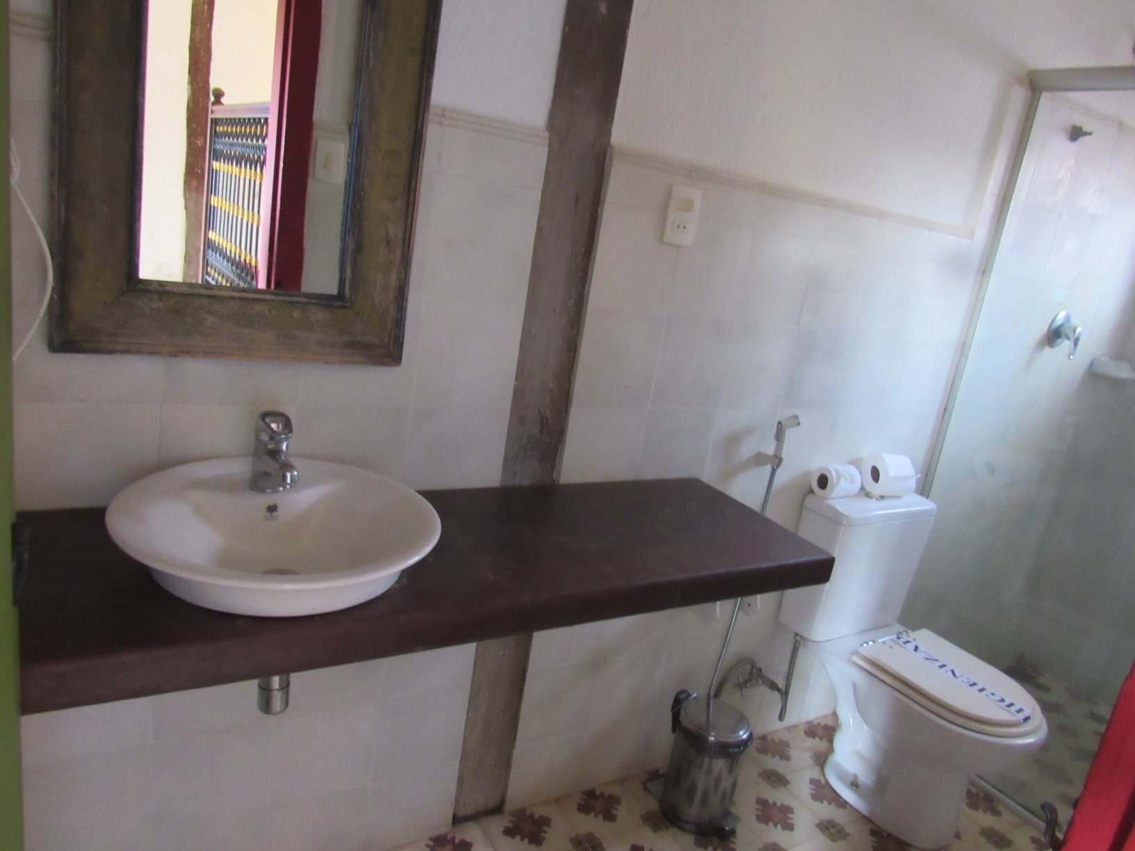 Pousada Vila Mineira - Lavras Novas-浴室