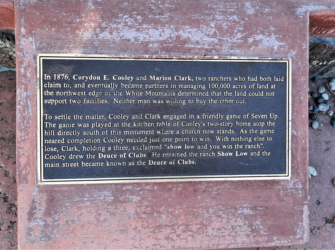 Statue: How Show Low, Az Got It's Name