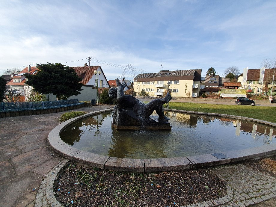 Die Bronzeskulpturen - Dionysos / Bacchus Im Ortsteil Fessenbach