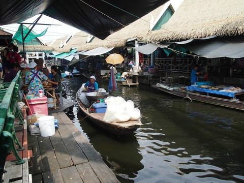 大林江水上市场-曼谷必去景点