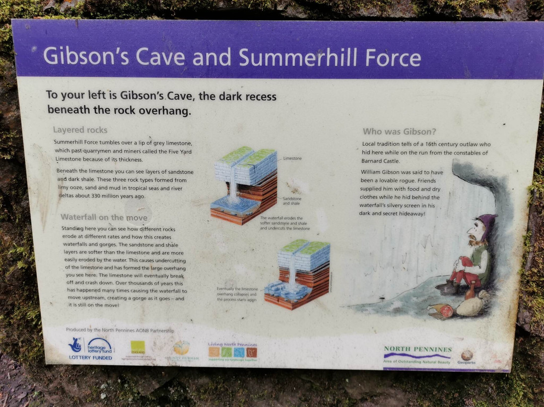 Summerhill Force And Gibsons Cave景点图片