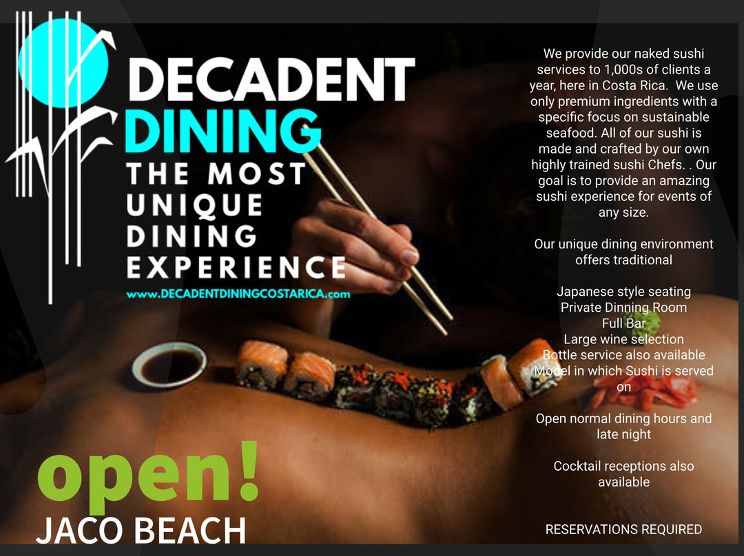 Decadent Dining Costa Rica