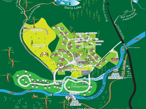 Mono Hot Springs Trail-Lakeshore必去景点