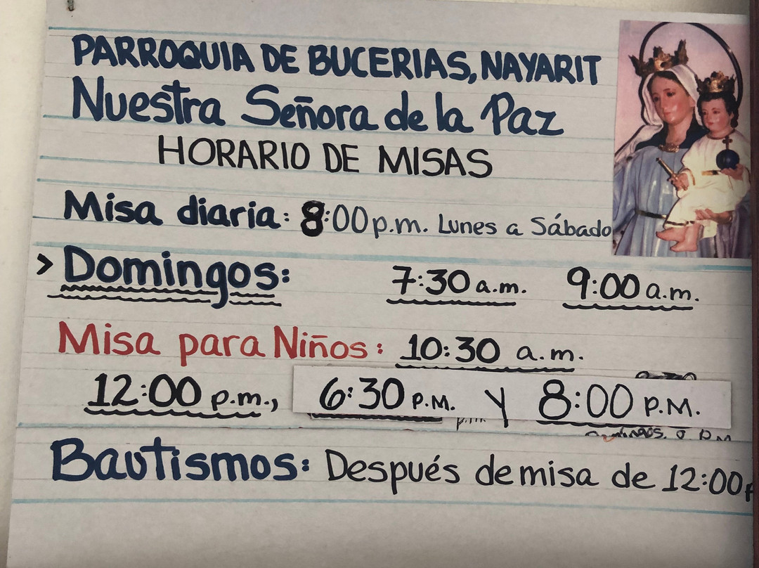 Parroquia Nuestra Senora de la Paz-Bucerias必去景点