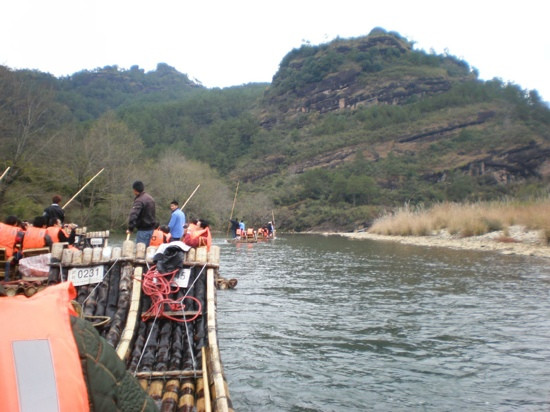 九曲溪竹筏漂流景点图片