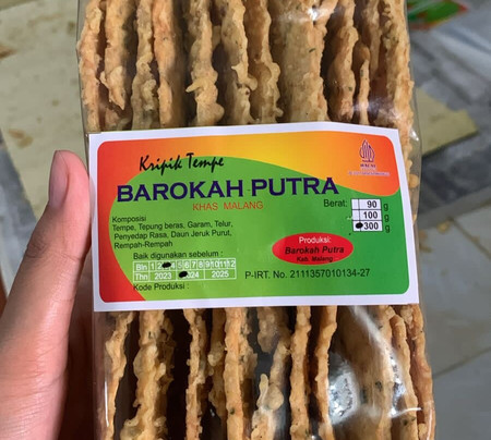 Kripik tempe Glindo by Barokah Putra