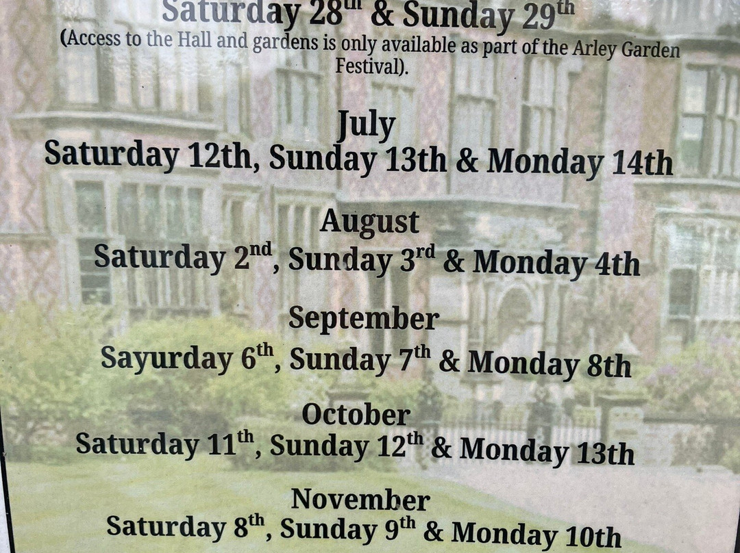 Arley Hall & Gardens-Northwich必去景点