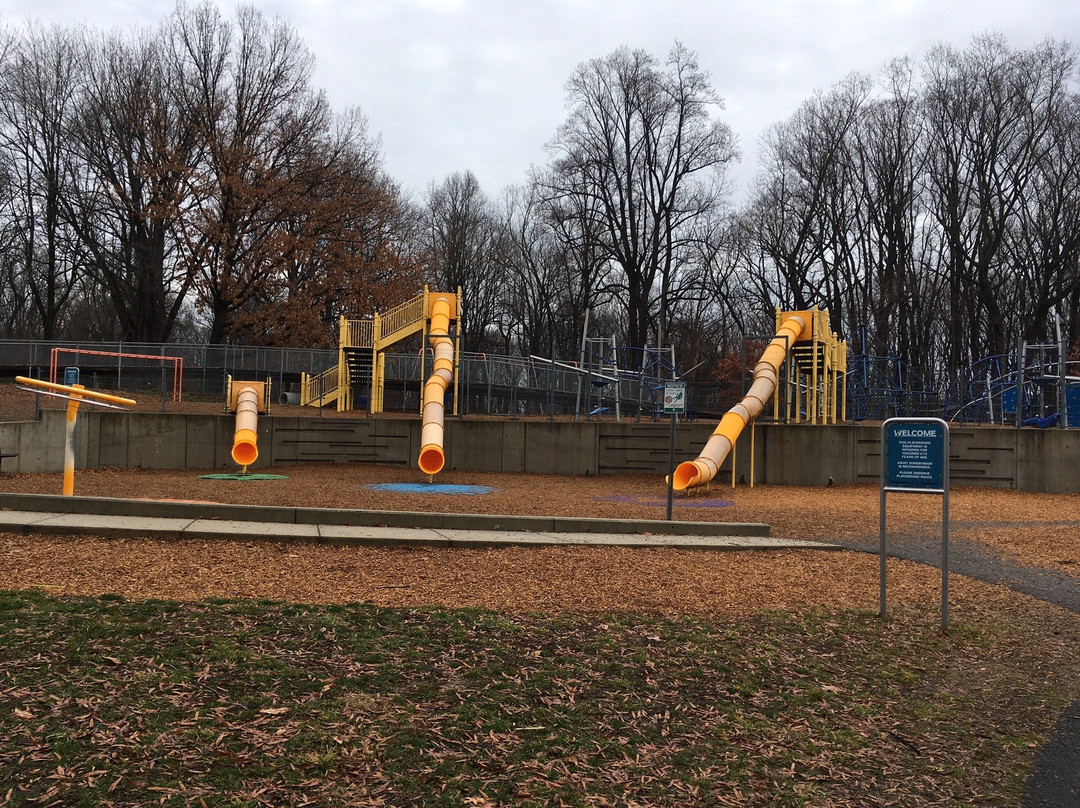 Miniature Train and Carousel at Wheaton Regional Park-惠顿必去景点