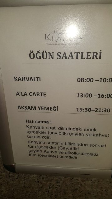 Adrasan Klados Hotel-餐饮