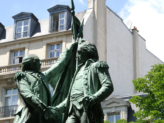 Le monument a Washington et La Fayette-巴黎必去景点