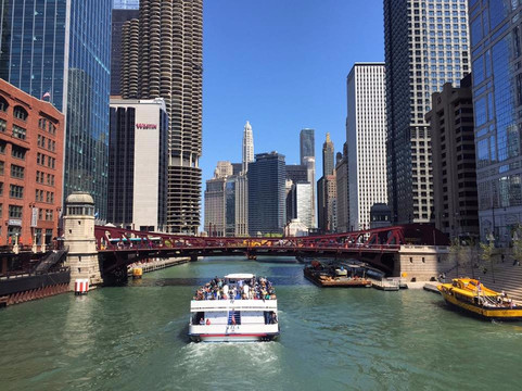 Wendella观光船之旅-芝加哥必去景点