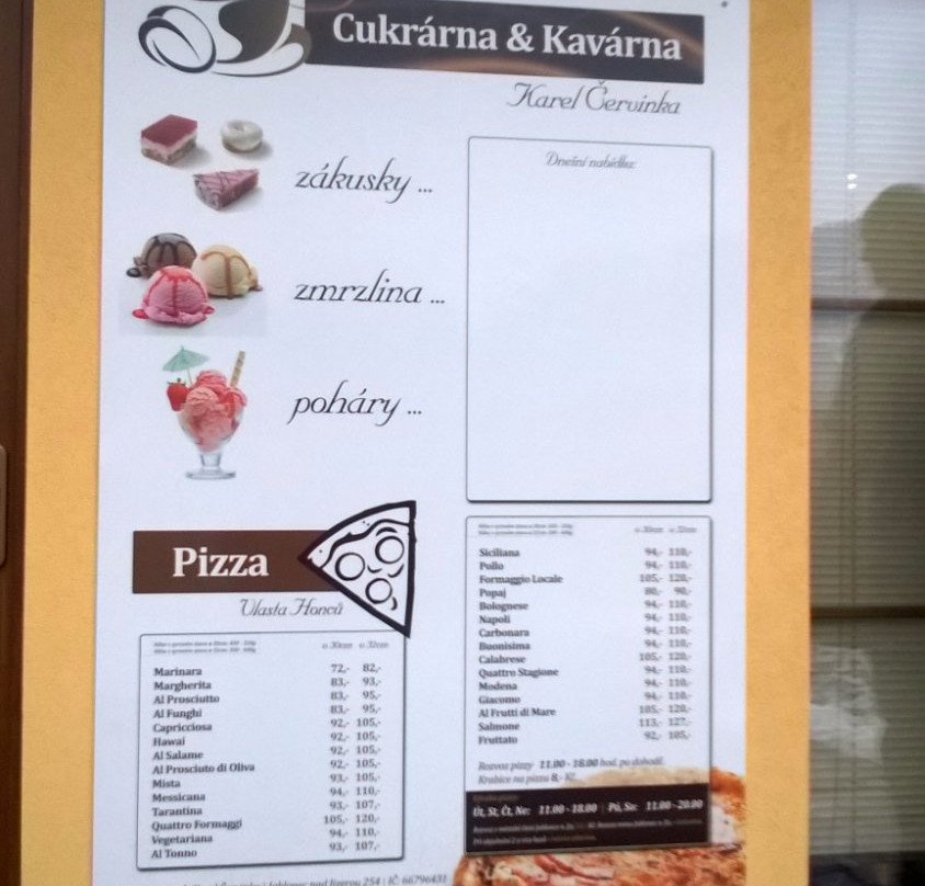 Cukrárna, kavárna a pizza Karel Červinka