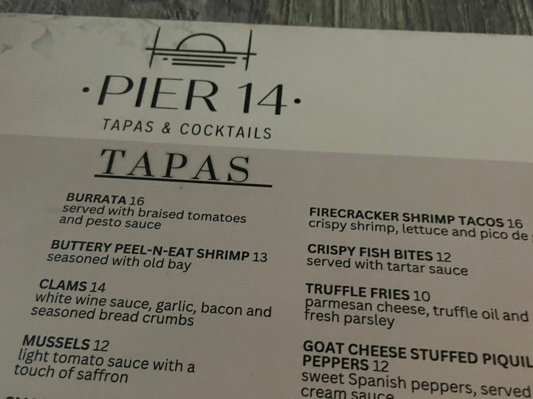 Pier 14 Tapas And Cocktails