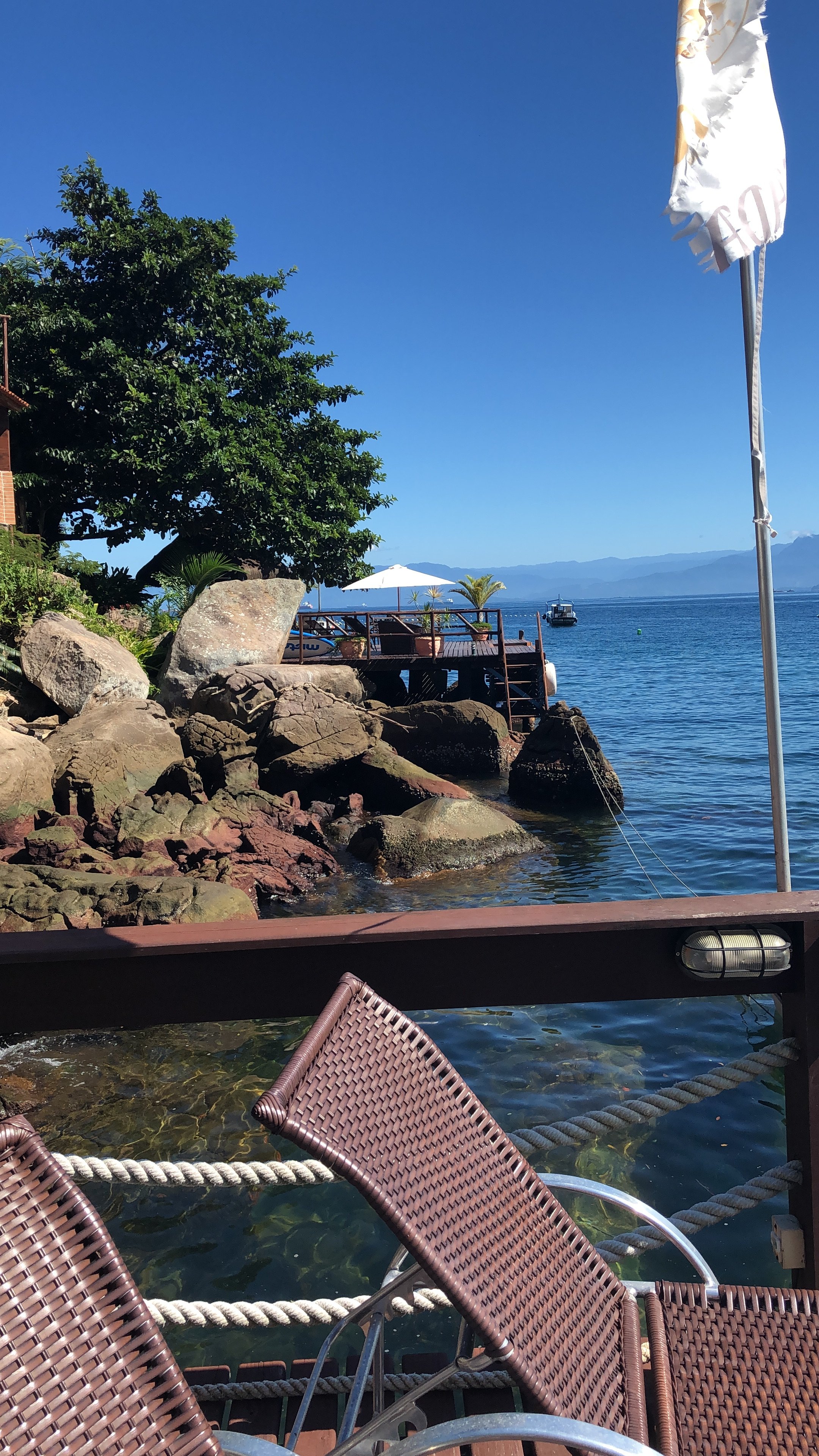 Pousada e Restaurante Convés-泳池