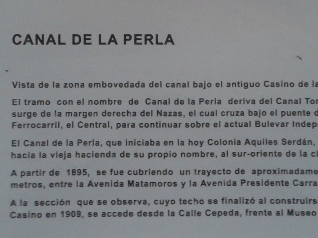 Canal de la Perla-Torreon必去景点