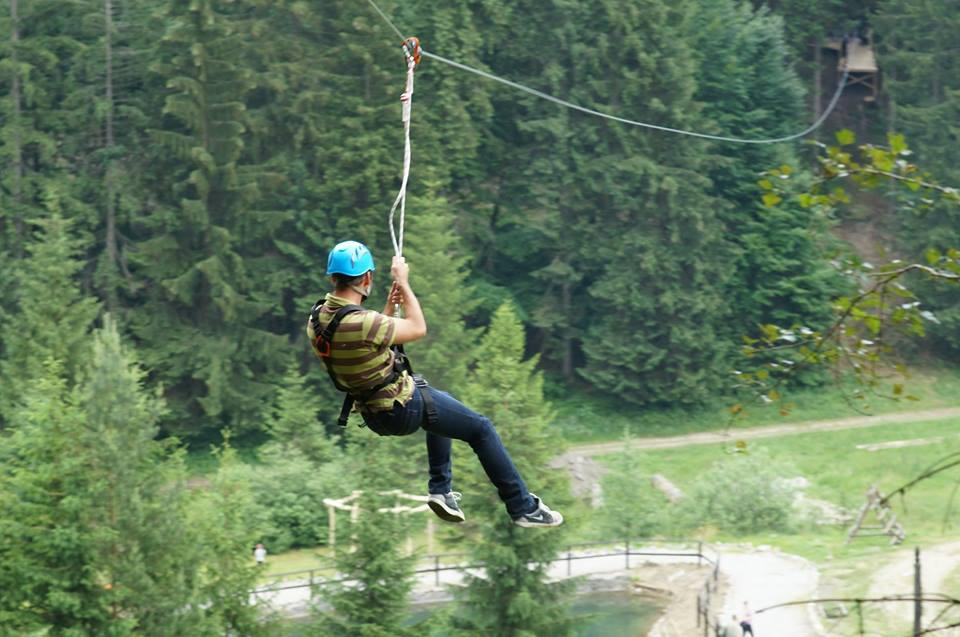 Giant`s clothesline - ZipLine Ruzomberok