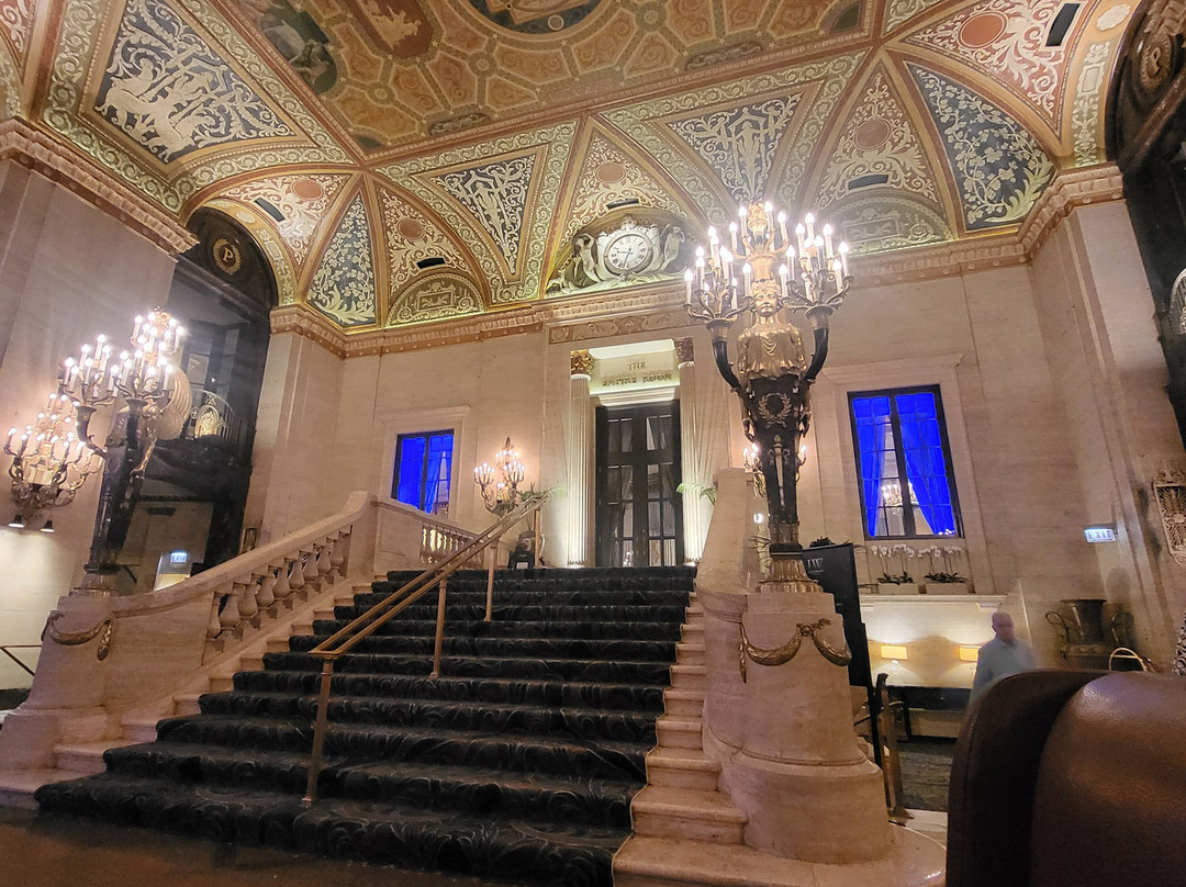 Palmer House Hilton Historic Lobby-芝加哥必去景点