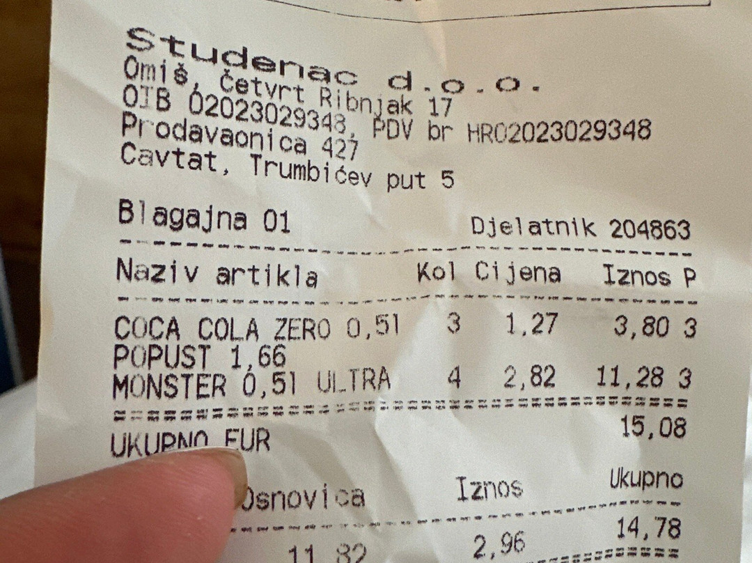 Studenac Market, Omiš