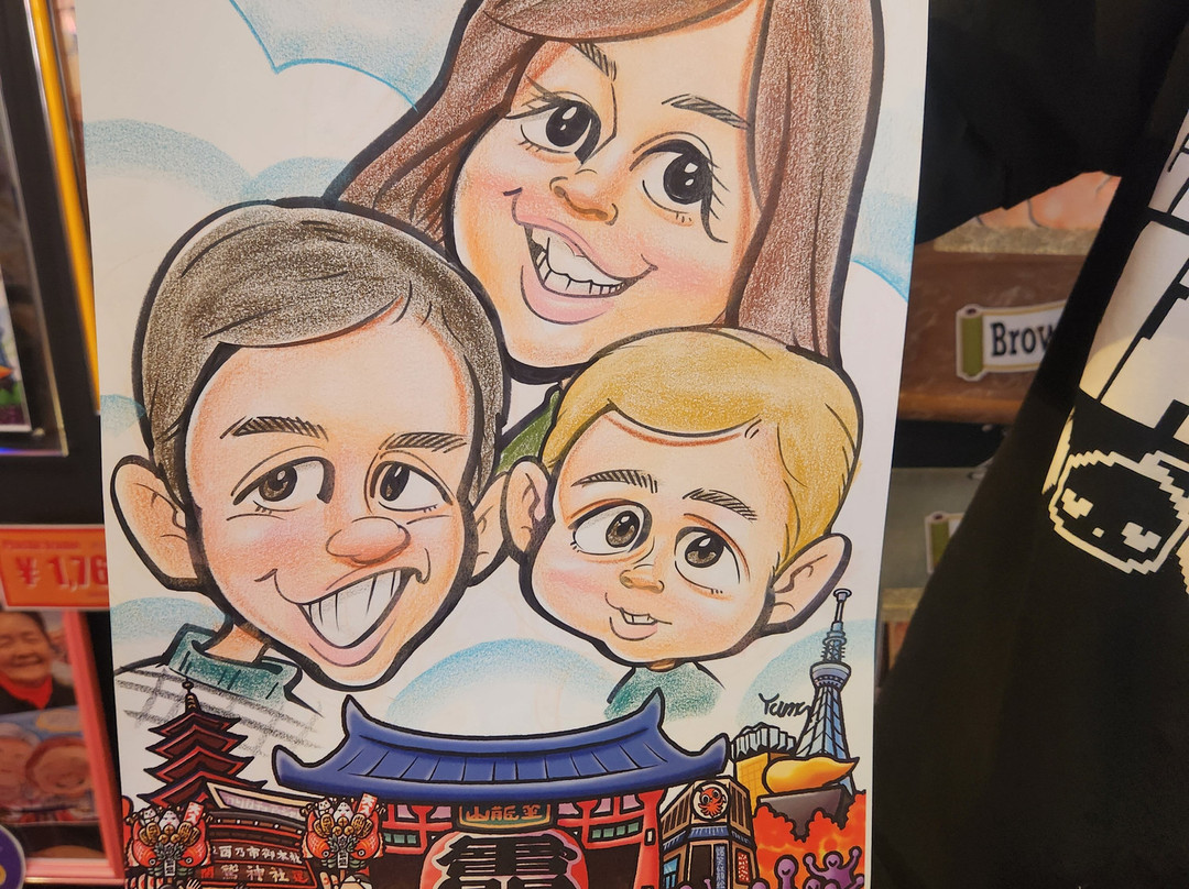 似颜绘雷门店-Asakusa必去景点