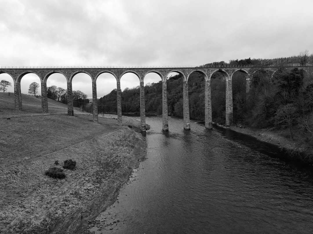The Leaderfoot Viaduct, also known as the Drygrange Viaduct-Melrose必去景点