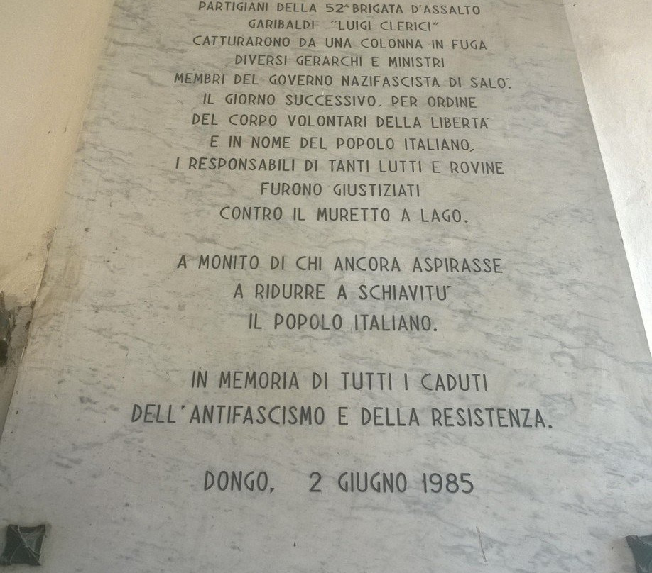 Museo della fine della Guerra-Dongo必去景点