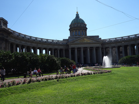 喀山圣母大教堂 (Kazansky Sobor)-圣彼得堡必去景点