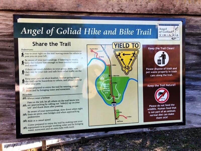Angel of Goliad Hike and Bike Trail