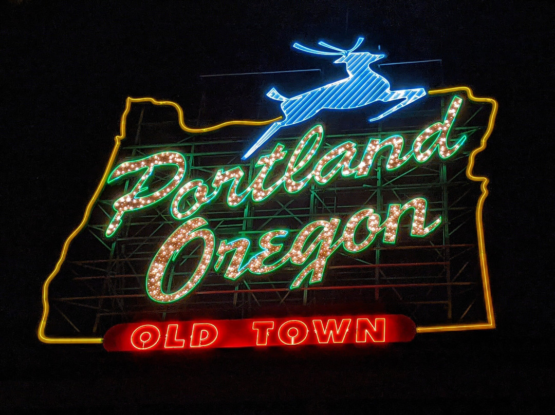 Portland Oregon Sign-波特兰必去景点