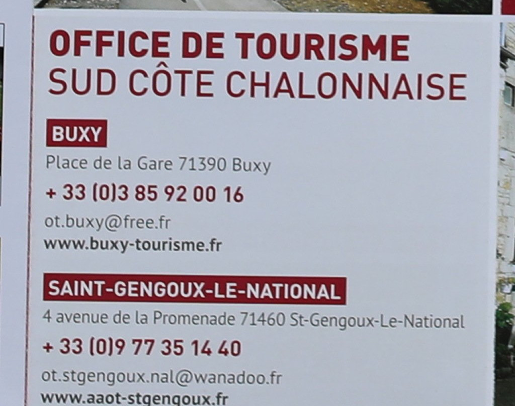 Office de Tourisme Sud Côte Chalonnaise Buxy景点图片