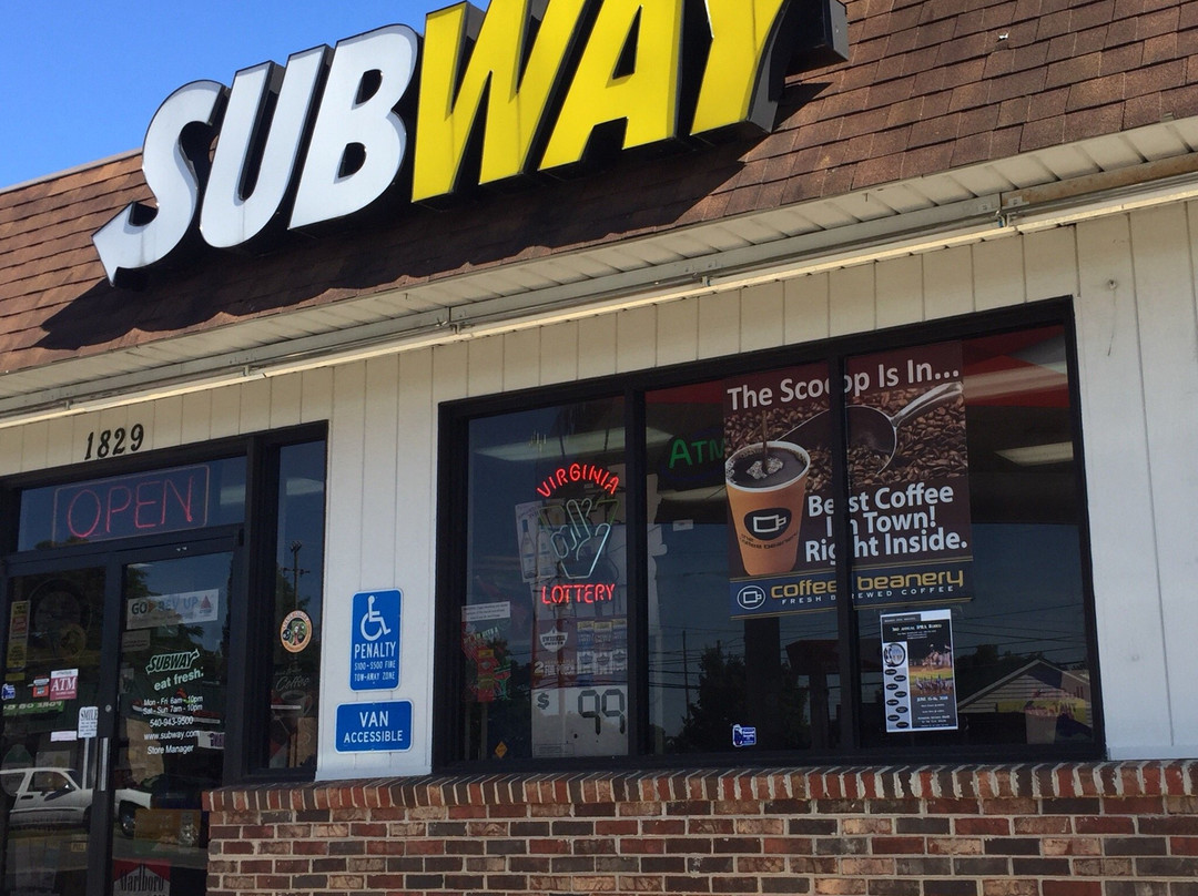 Fishersville餐馆和美食-Subway
