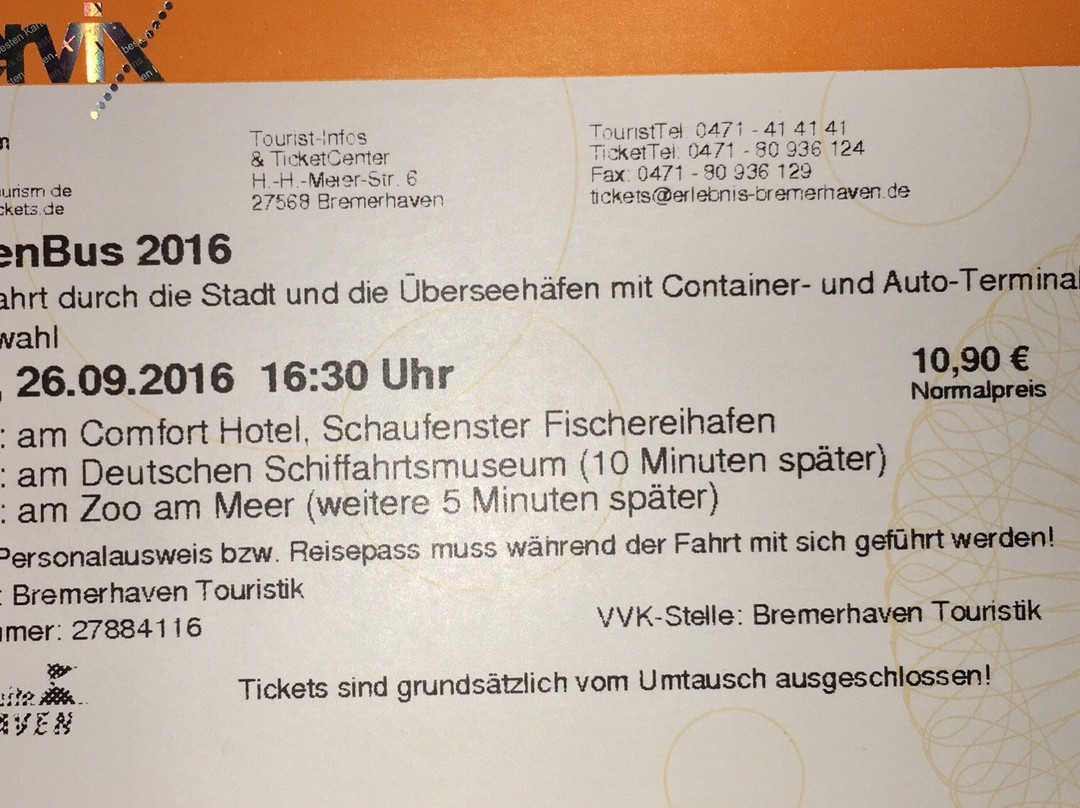 Der HafenBus-不来梅港必去景点