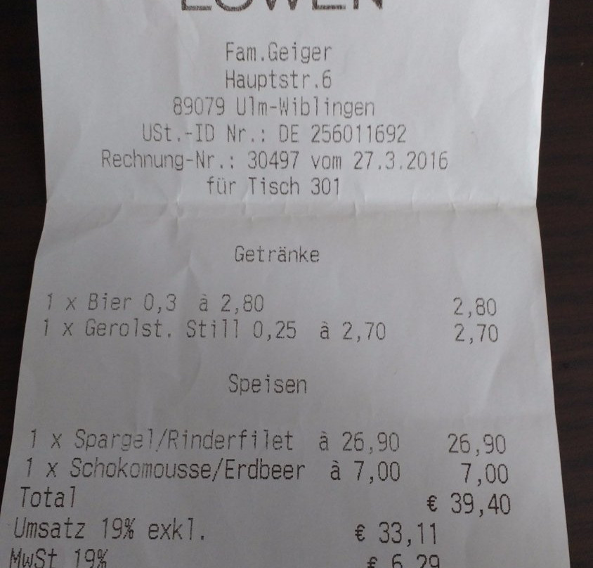 Gasthaus Zum Lowen